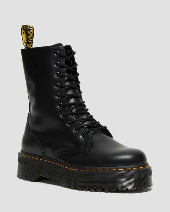 Botas Con Plataforma Dr. Martens Jadon Hi Mujer Negros MX-57461